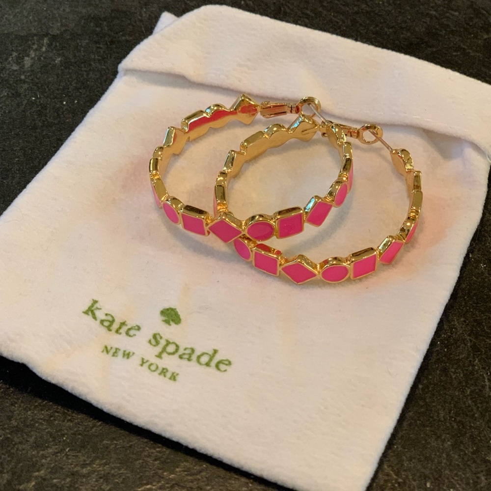 Kate Spade medium hoop earring